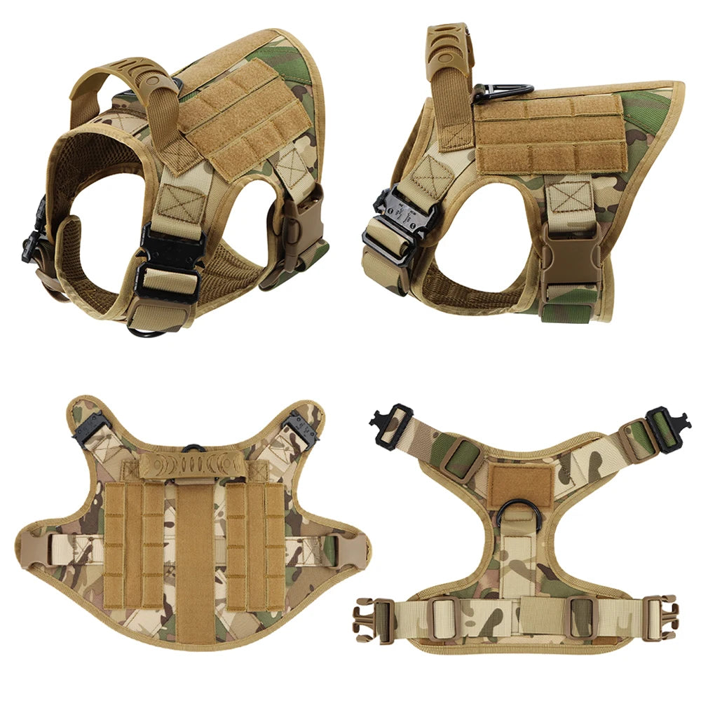 Tactical Dog Harness Leash Set For Training And Walking