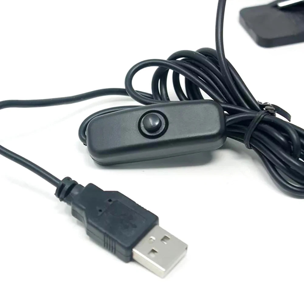 USB Clip On Reading Lamp With Flexible Gooseneck Desk Light