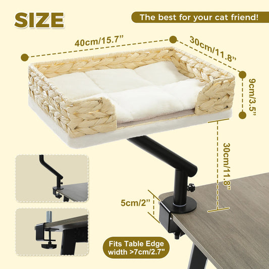 PAWZ Road Cat Desk Bed 360 Degree Rotatable Stand Cats