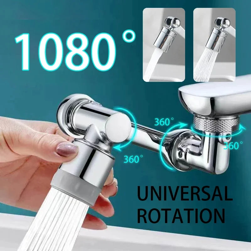 Rotatable Faucet Extender Sprayer Head 2 Modes Universal Aerator