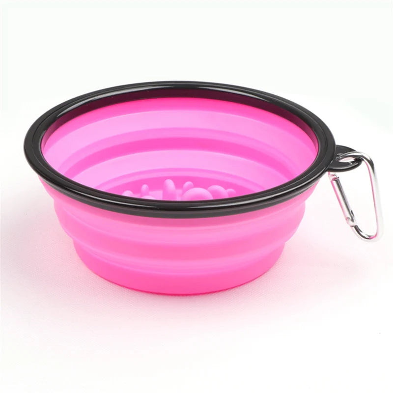 XLeiPet Foldable Travel Dog Bowl Portable Pet Feeder