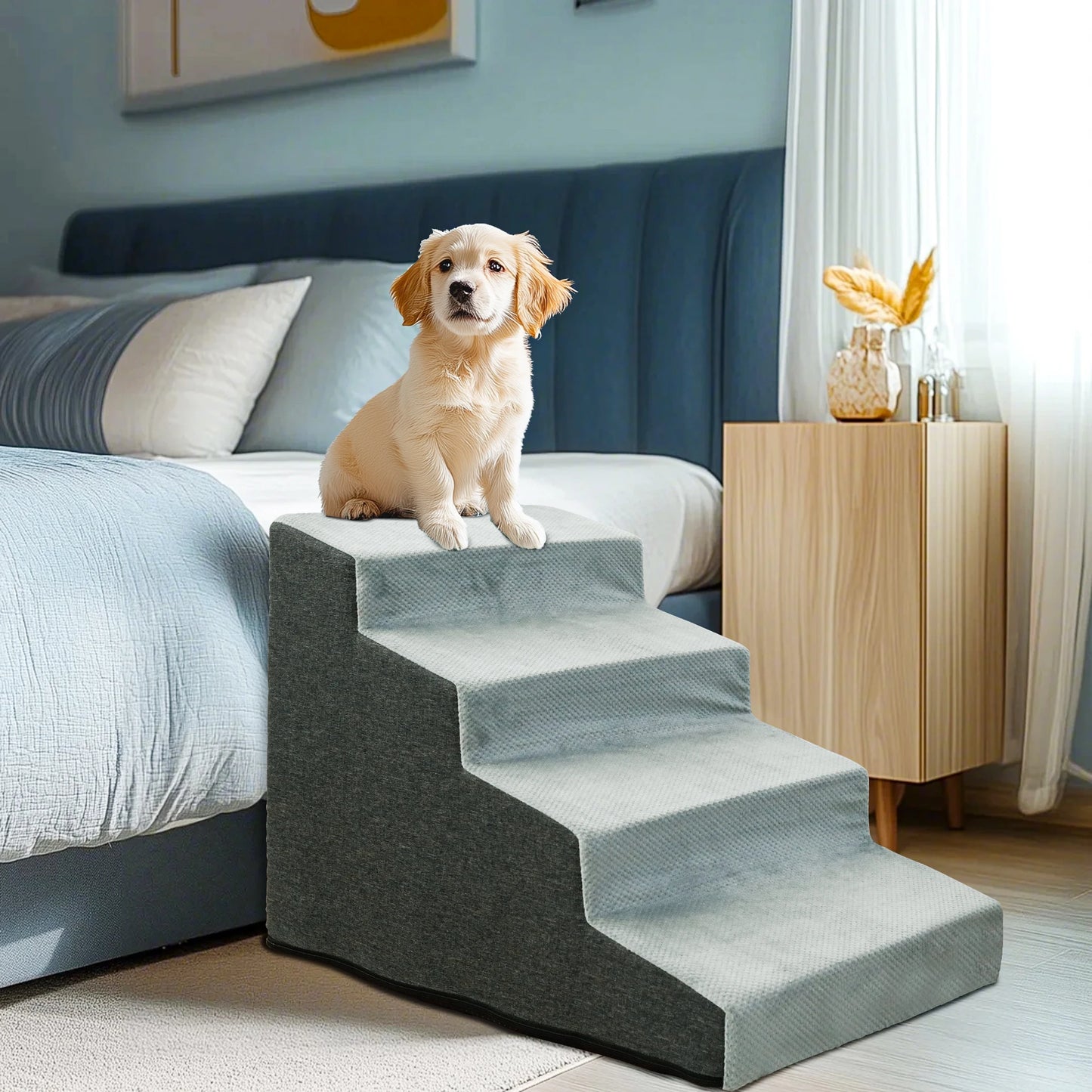 Pet Dog Stairs Ramp With High Density Foam for Puppies