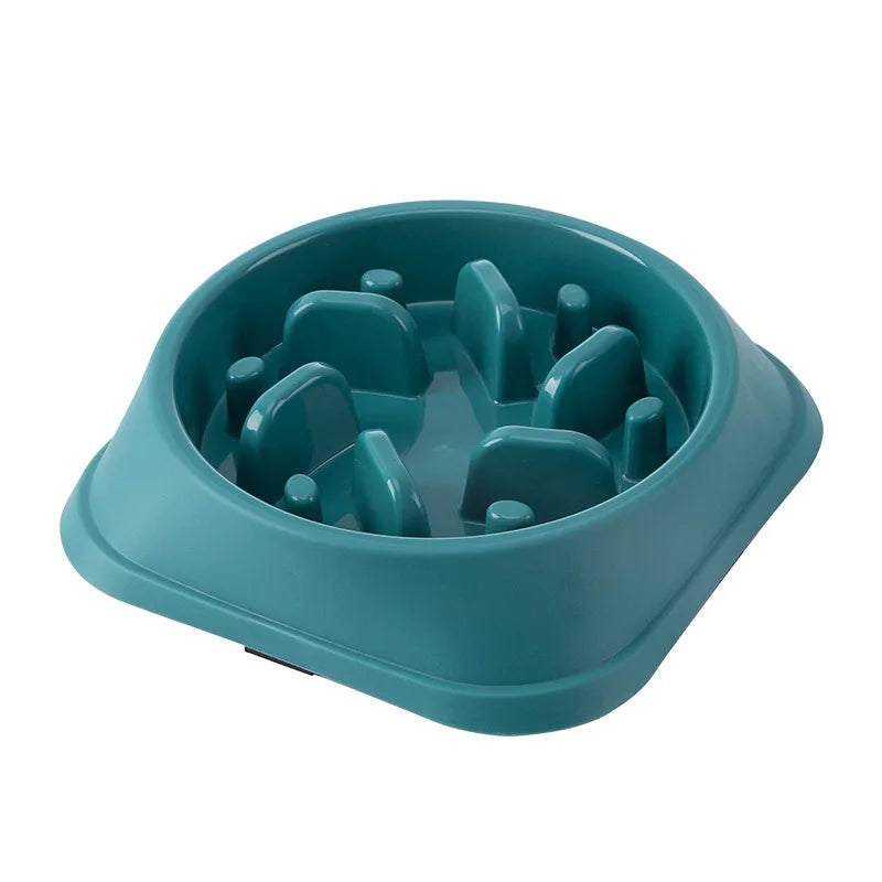 Slow Feeder Pet Bowl Anti Choking Non Slip Round Design