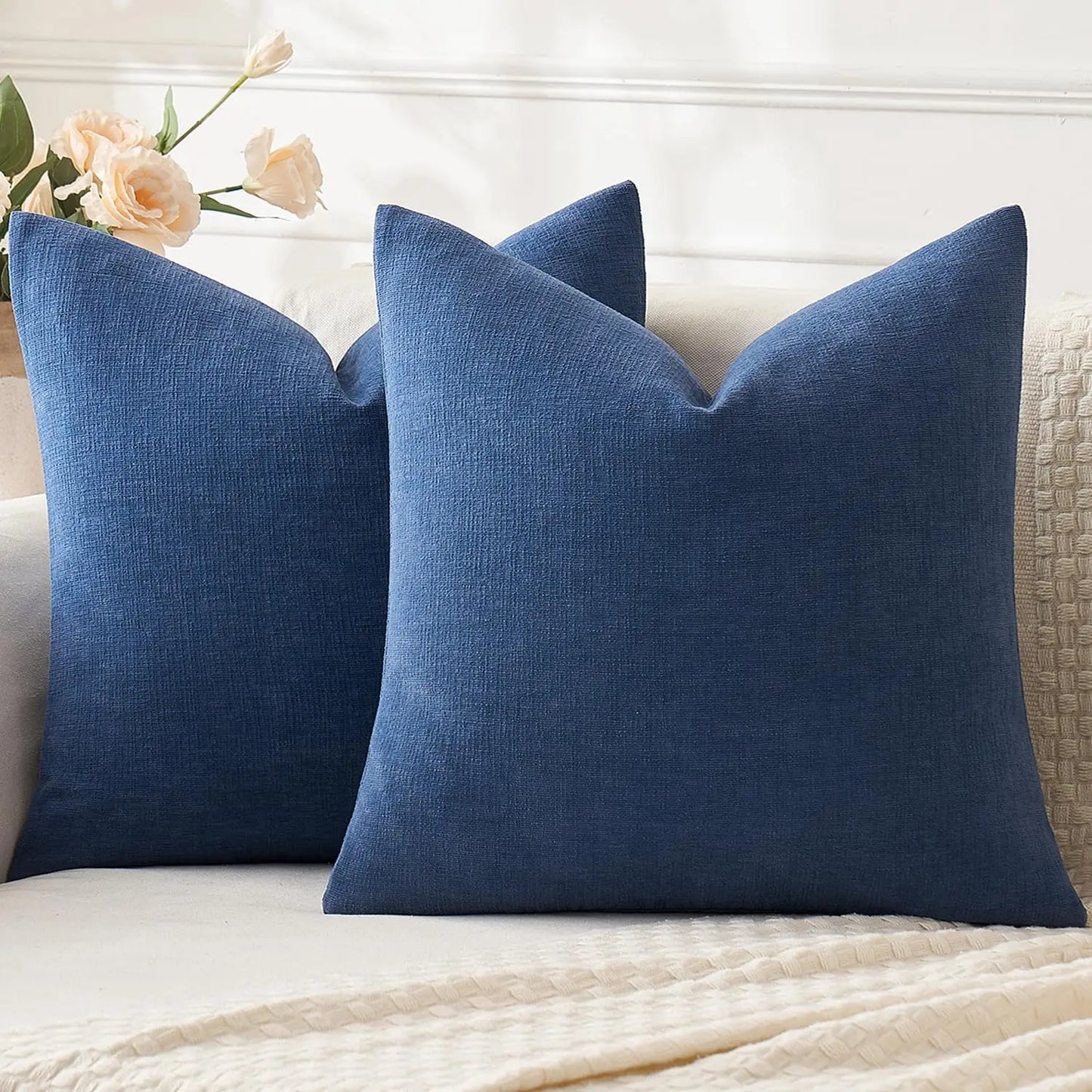 Soft Chenille Pillow Covers Set Of 2 For Sofa Decor