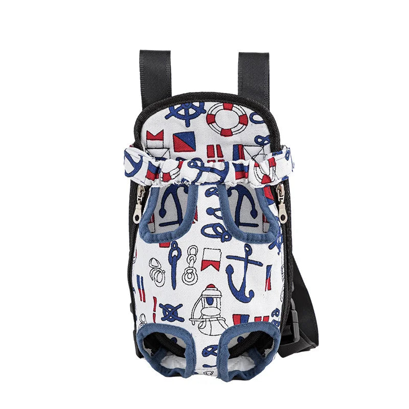 Outdoor Dog Backpack Carrier Breathable Mesh Travel Bag