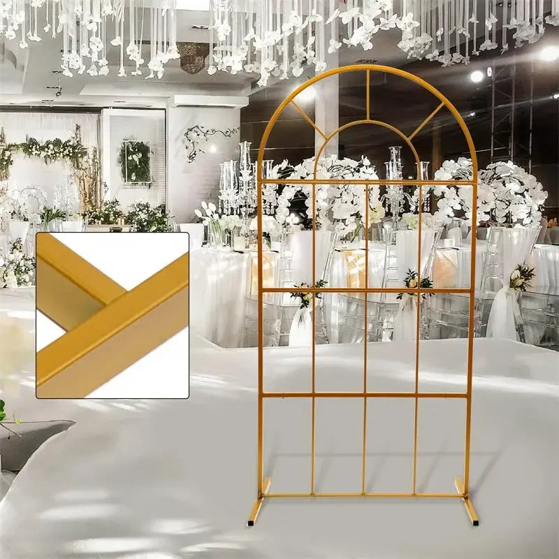 Outdoor Wedding Arch Backdrop Stand Iron Garden Decor