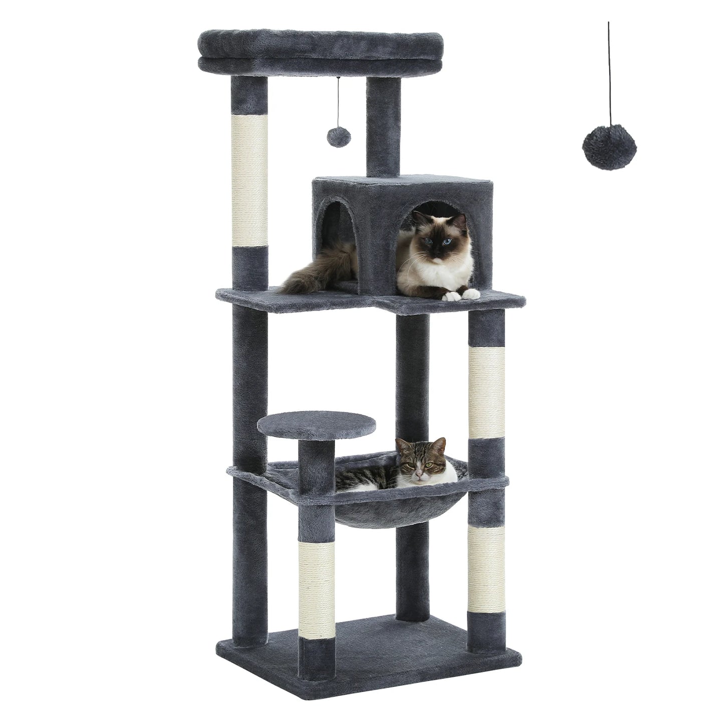 PAWZ Road Five Level Cat Tree Indoor Tower With Hammock