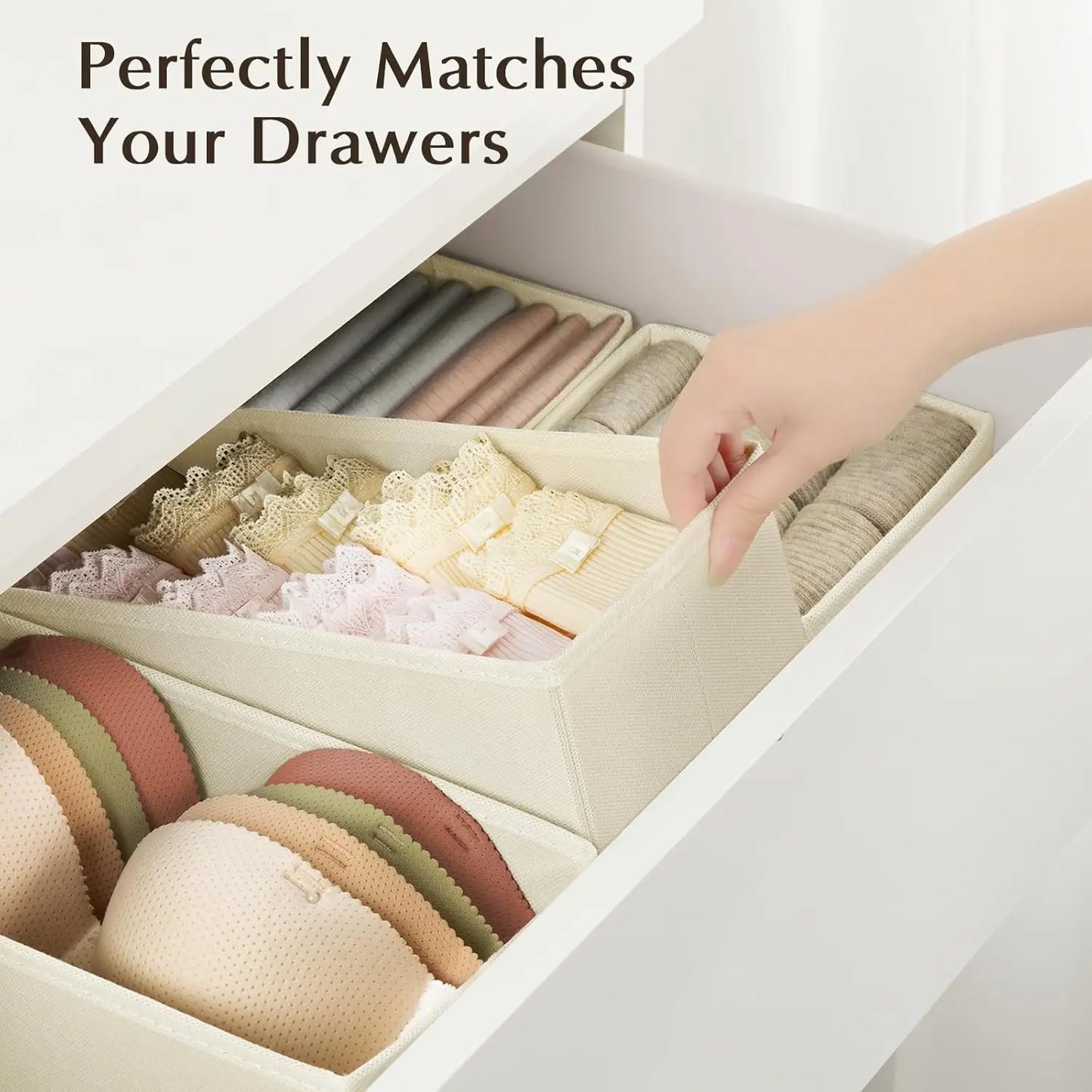 Drawer Organizer Bins For Clothing And Baby Clothes Dresser Storage