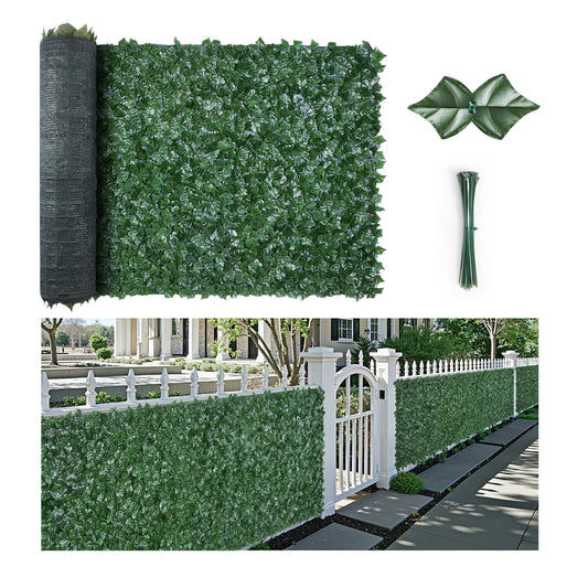 VEVOR Privacy Fence Artificial Green Wall Screen Greenery Faux Hedges Vine Leaf Decoration for Outdoor Garden Yard Balcony Decor