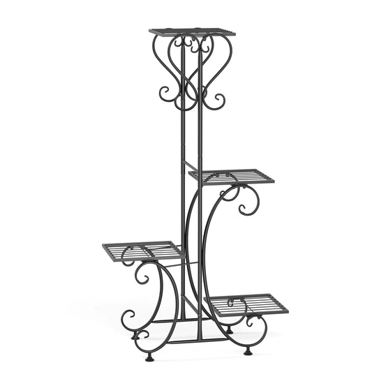 4 Tier Metal Plant Stand Indoor Outdoor Garden Display Rack