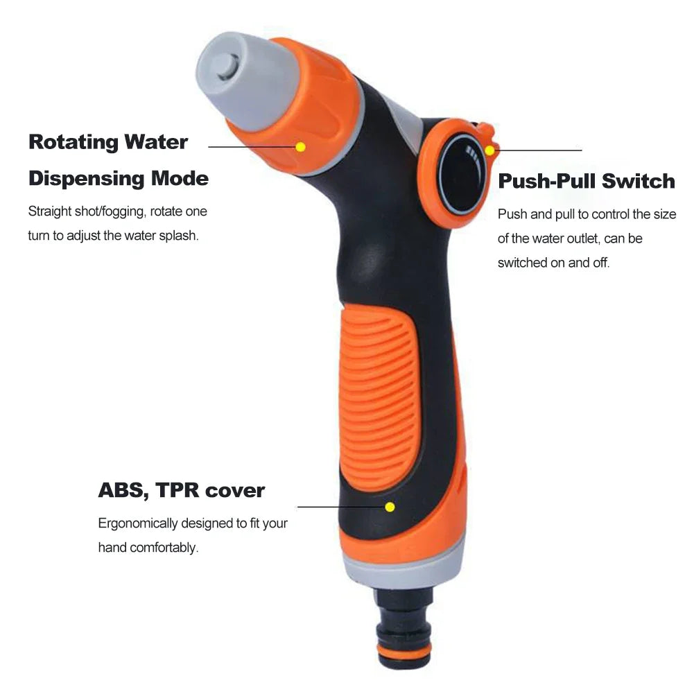 Garden Watering Gun Thumb Control Hose Nozzle Sprayer