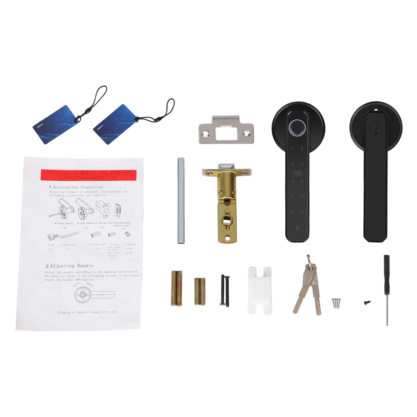 Fingerprint Door Lock With Smart Handle For Homes And Offices