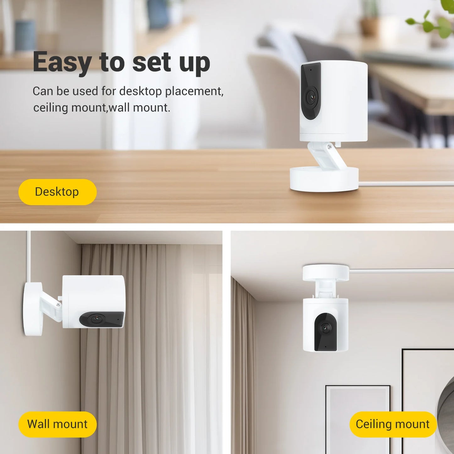 BoyKeep 1080P Indoor Security Camera Two Way Audio Motion Detection