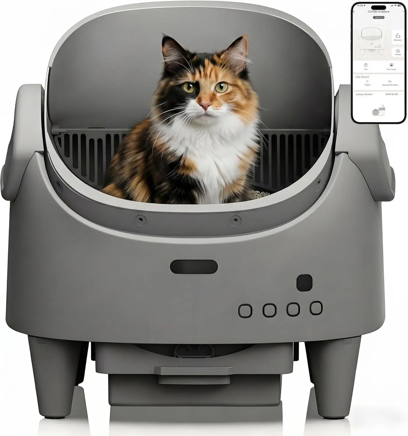 HiMISS Smart App Control Self Cleaning Cat Litter Box
