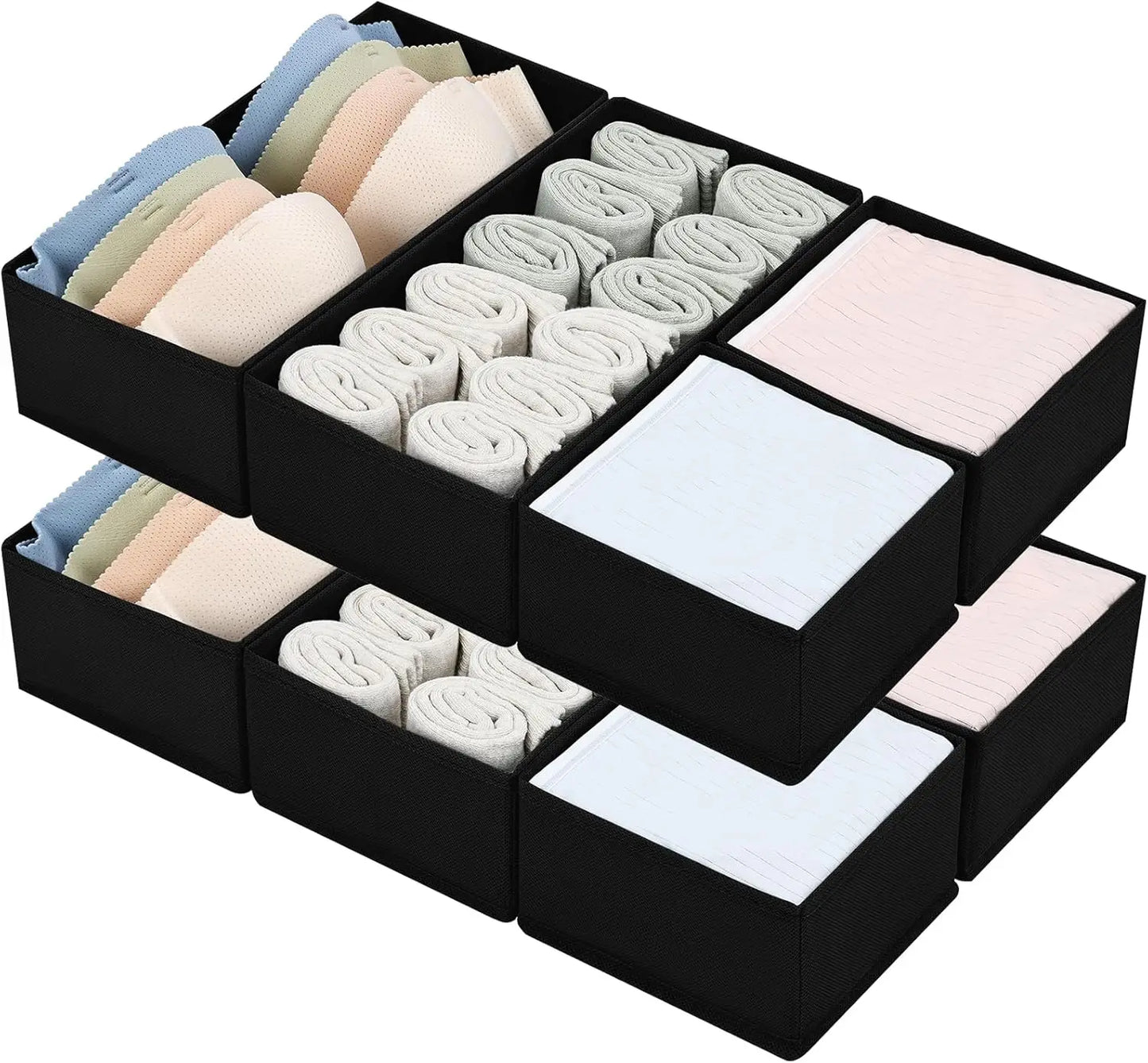 Drawer Organizer Bins For Clothing And Baby Clothes Dresser Storage
