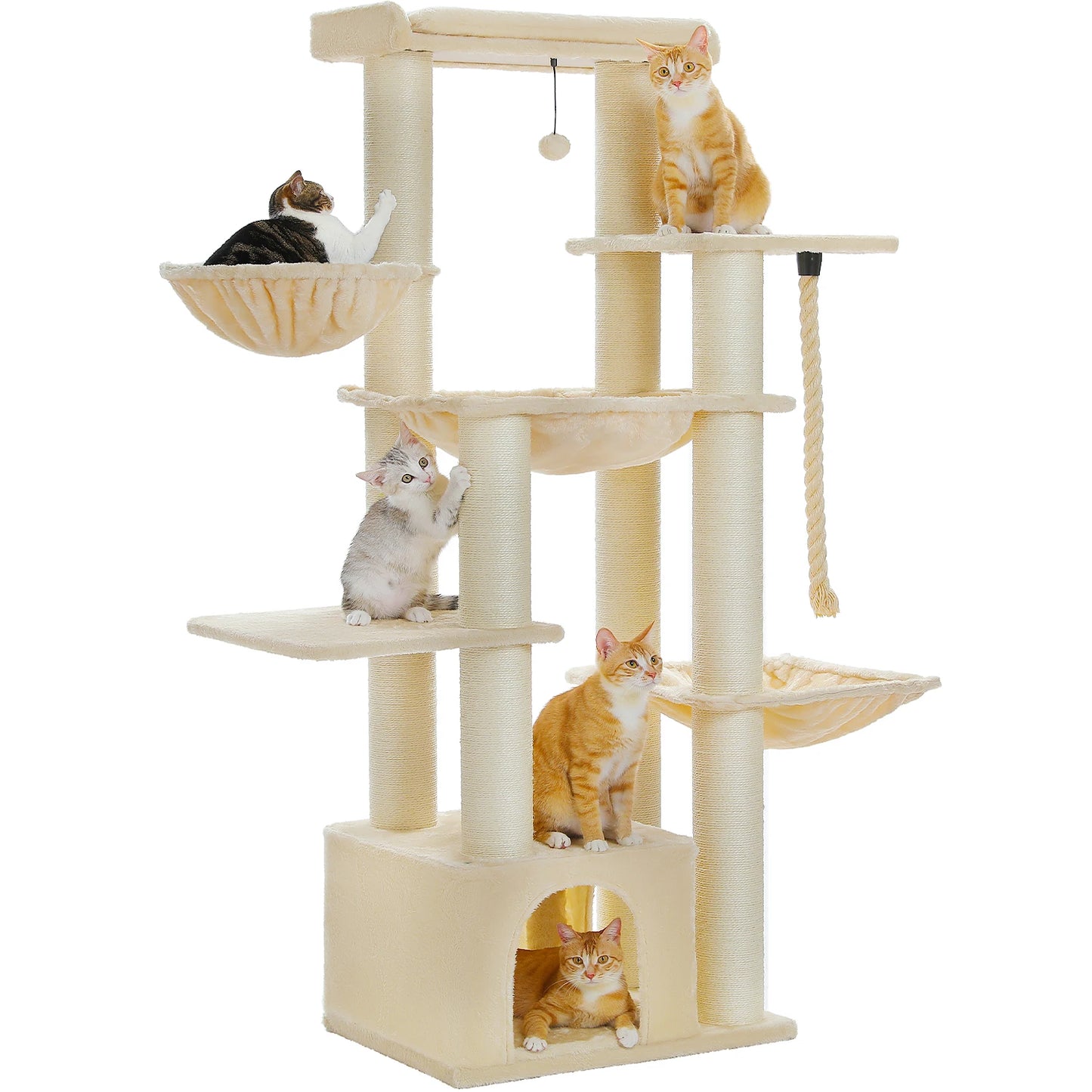 PAWZ Road Large Cat Tree With Multi Levels And Hammock