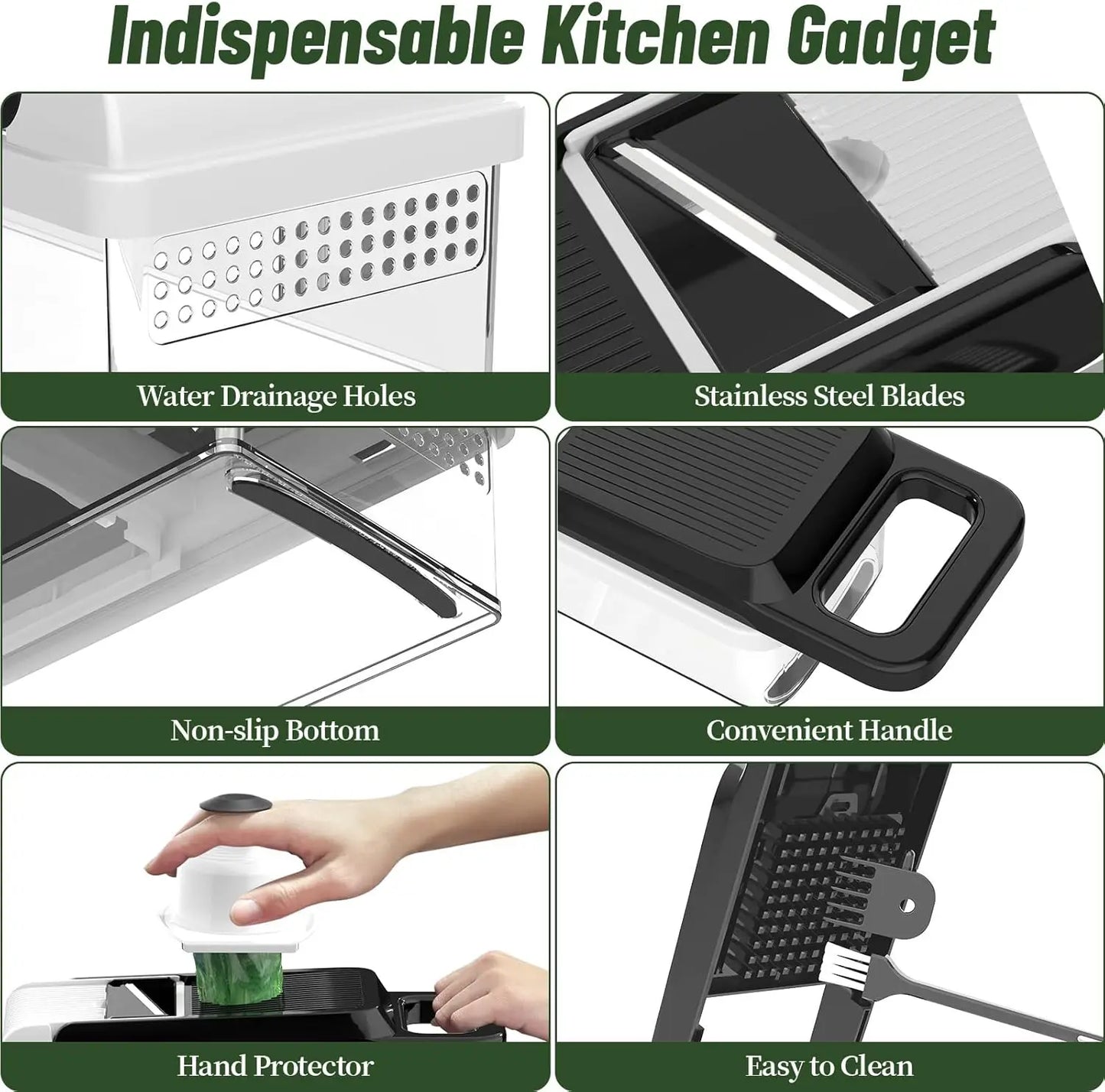12-In-1 Vegetable Chopper With 7 Blades