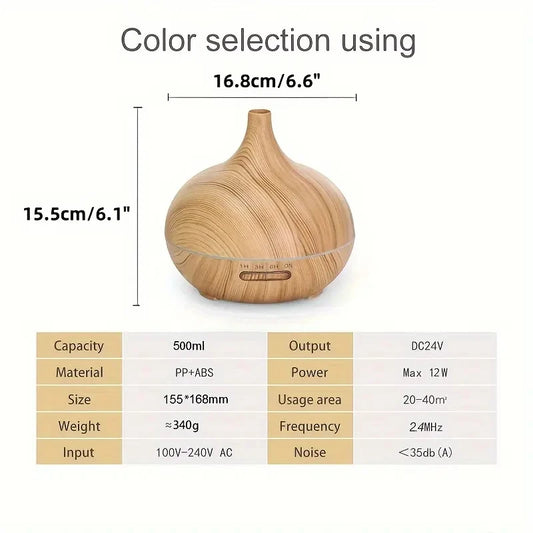 Oeny Ultrasonic Essential Oil Diffuser With 6 Oils Included