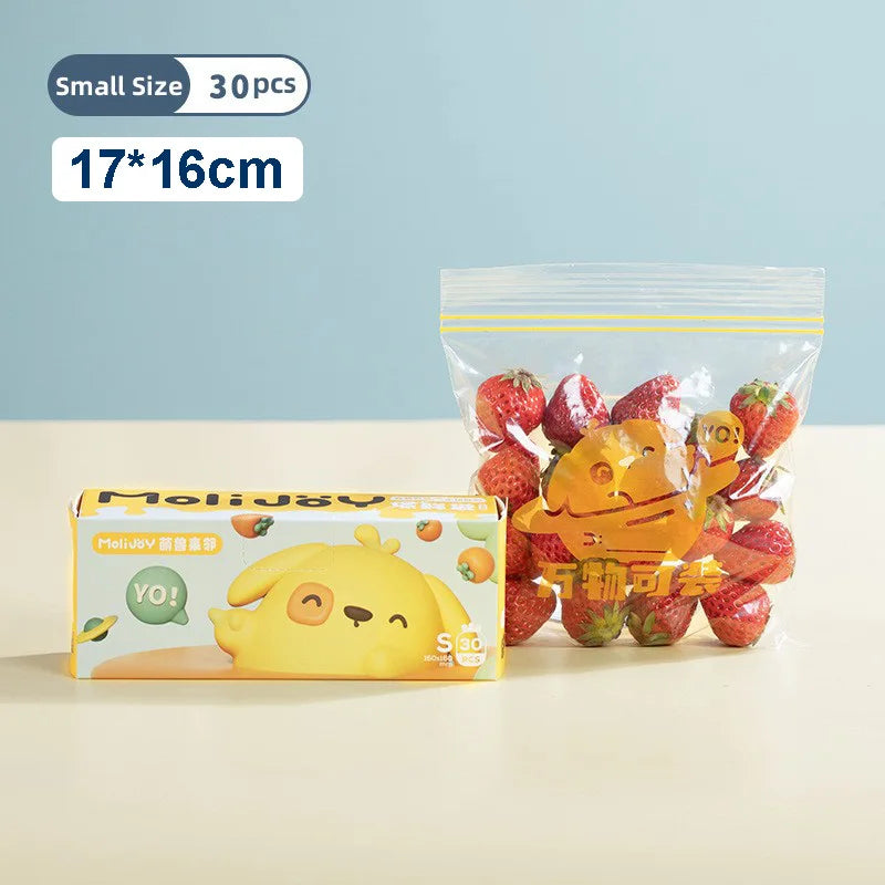 Reusable Zip Lock Bags Food Grade Transparent Storage Bags
