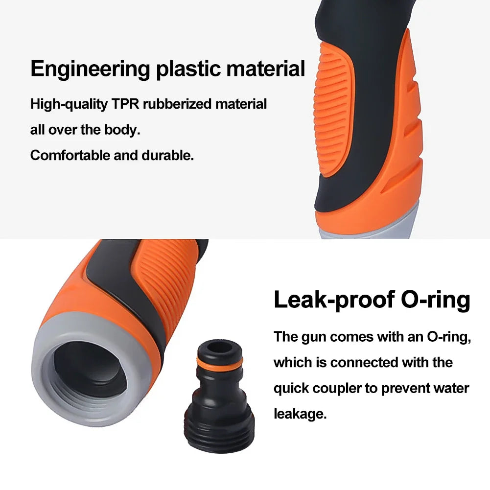 Garden Watering Gun Thumb Control Hose Nozzle Sprayer