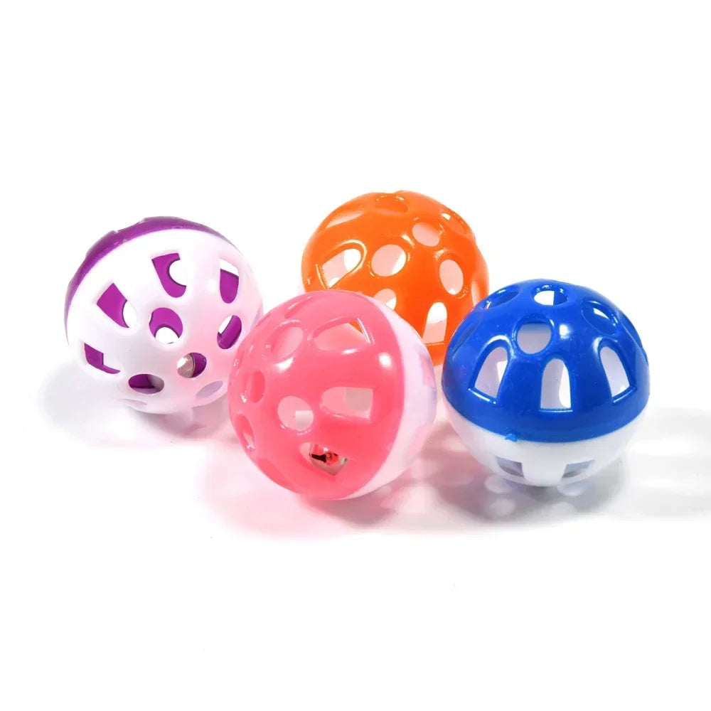 Colorful Hollow Rolling Bell Parrot Toy For Parakeet Cockatiel