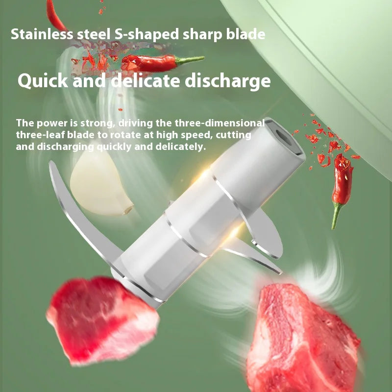 USB Portable Electric Meat Grinder And Vegetable Chopper For Kitchen