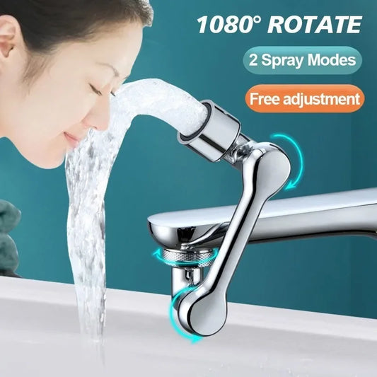 Rotatable Faucet Extender Sprayer Head 2 Modes Universal Aerator