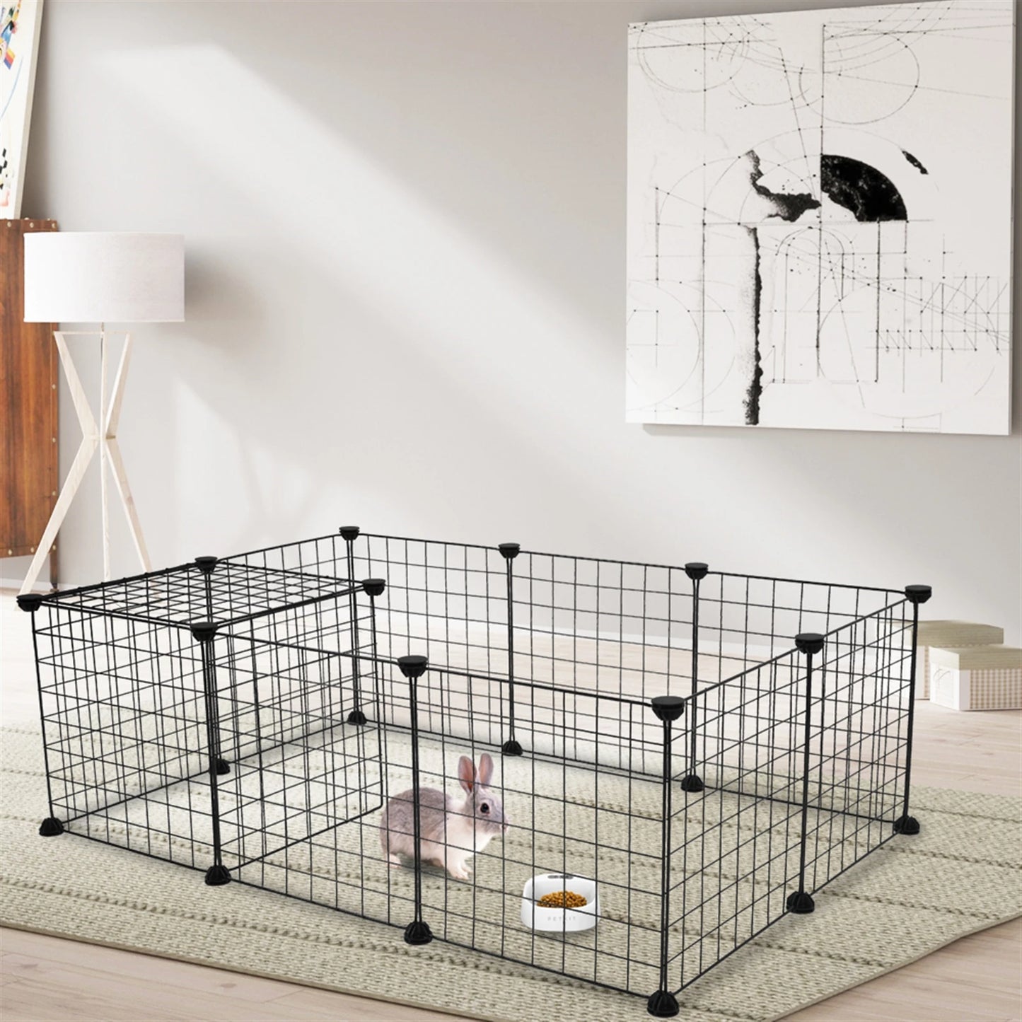 Pet Playpen Indoor Portable Metal Wire Fence For Small Animals