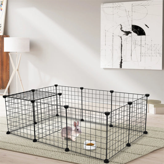 Pet Playpen Indoor Portable Metal Wire Fence For Small Animals