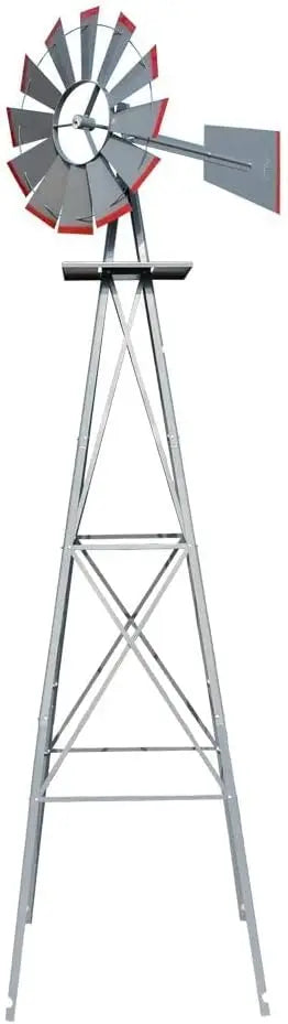 Ornamental Windmill Garden Weather Vane Heavy Duty Metal 4 Leg