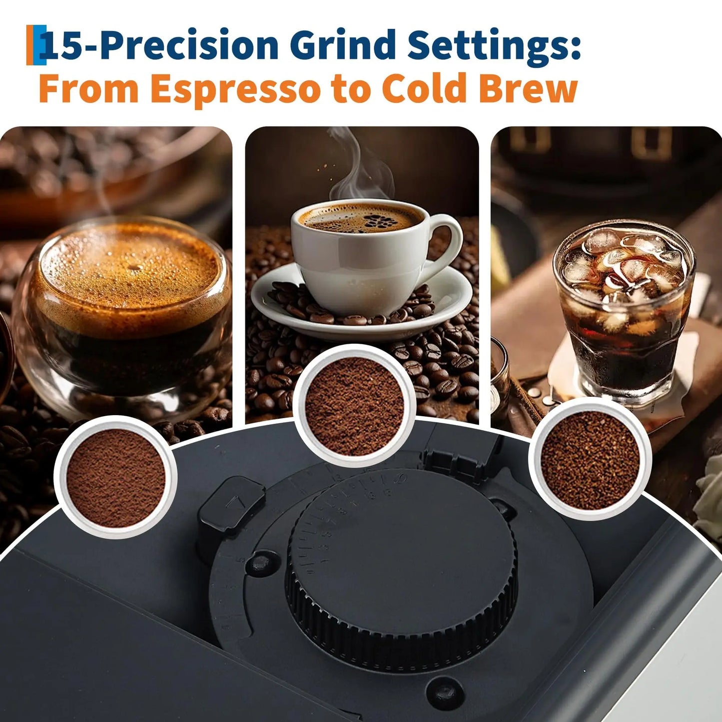 Adoolla Third Gen Automatic Espresso Machine With Removable Milk Tank