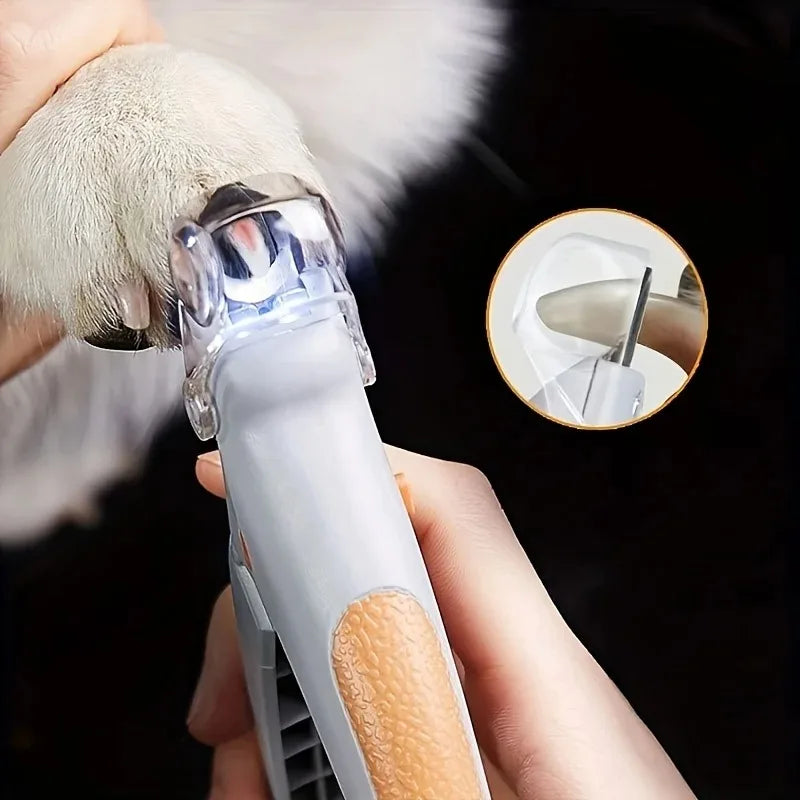 LED Pet Nail Clipper With Integrated Illumination For Dogs Cats