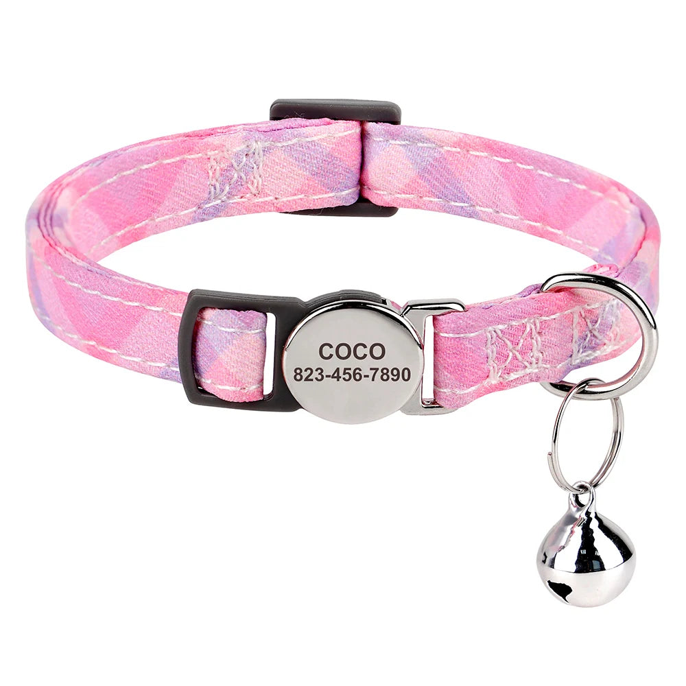 Free Personalized Kitten Collar Engraved With Name