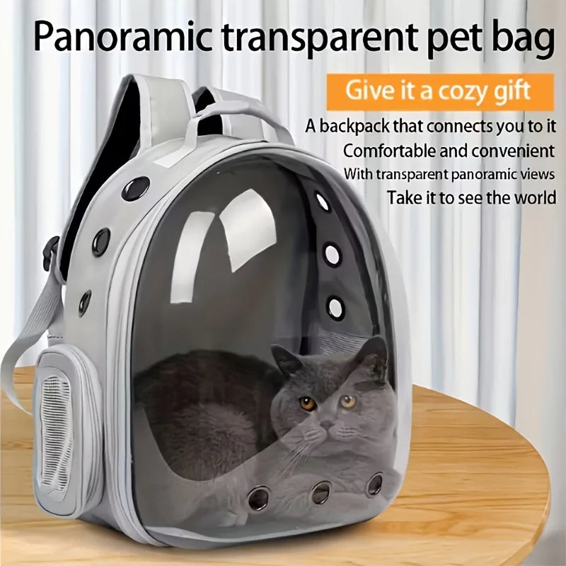 Space Capsule Cat Backpack Pet Carrier for Travel Outings