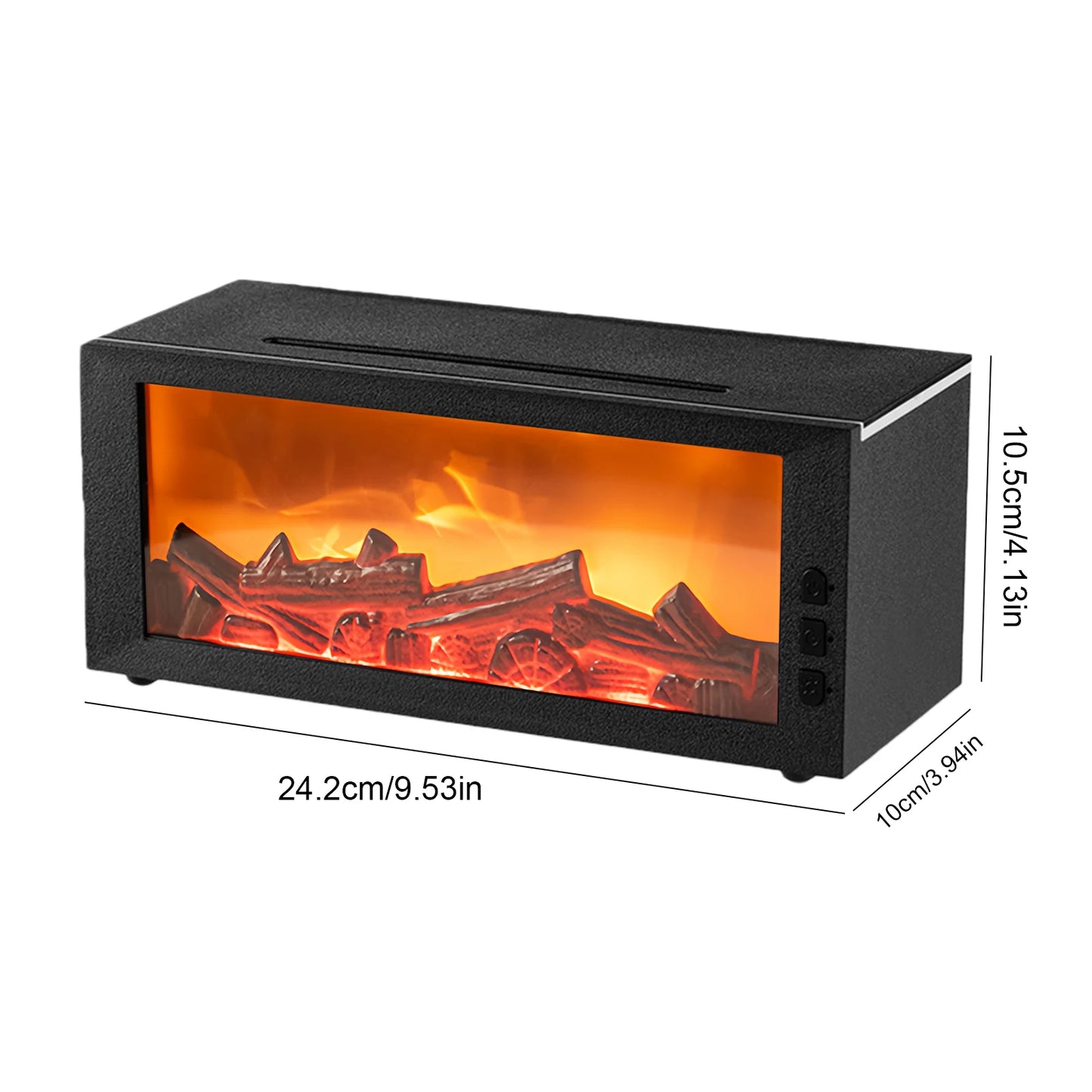 7 Color Fireplace Flame Diffuser With Timer Humidifier And Aroma