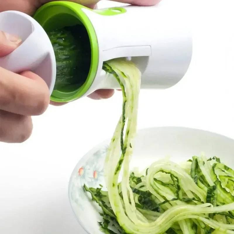 Vegetable Spiralizer And Slicer With Stainless Steel Blades
