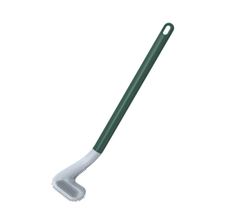 Golf Club Shaped Silicone Head Toilet Brush With Wall Mounted Holder