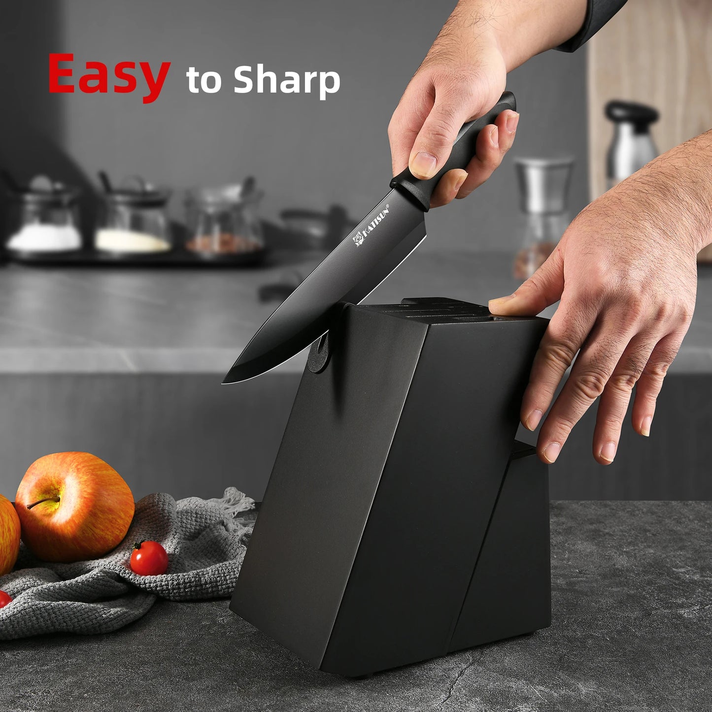 Katisun 19 Piece Kitchen Knife Set With Silicone Tools