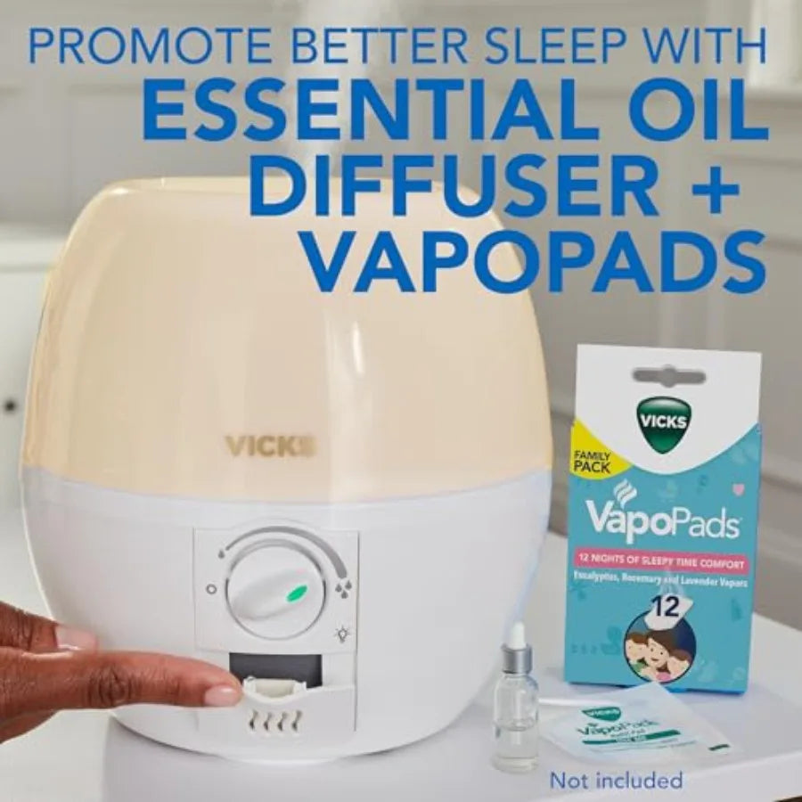 3-In-1 Cool Mist Humidifier With Night Light Diffuser