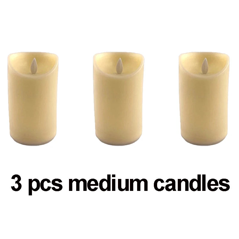Moving Wick LED Candle With Dancing Flame Safe For Kids