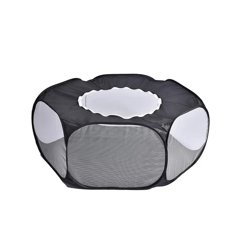 Foldable Transparent Pet Cage Playpen For Dogs Cats And Rabbits