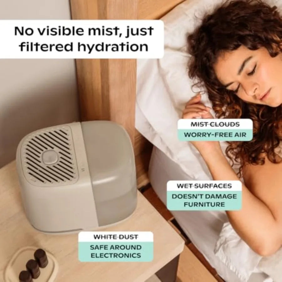 Bedside Humidifier 2.0 With Reading Light And Quiet Operation