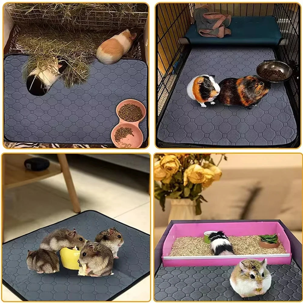 Guinea Pig Cage Lining Washable Reusable Non Slip Urinary Pad