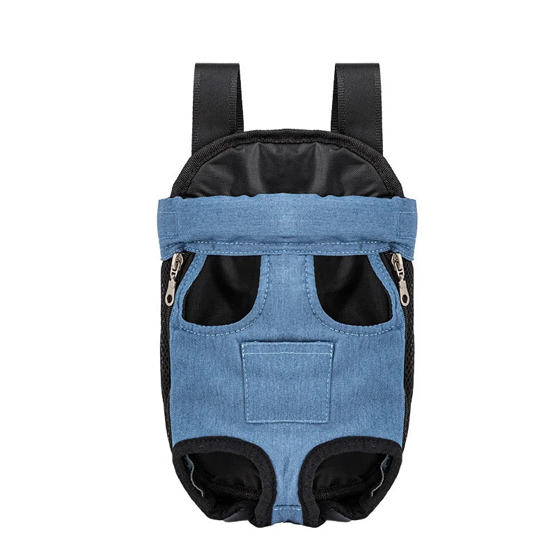 Outdoor Dog Backpack Carrier Breathable Mesh Travel Bag