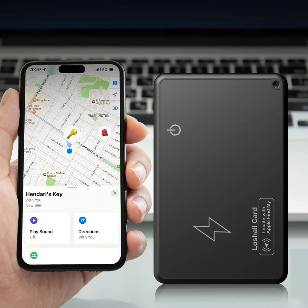 MOJOYCE Wireless Wallet Tracker Card With Apple Find My App