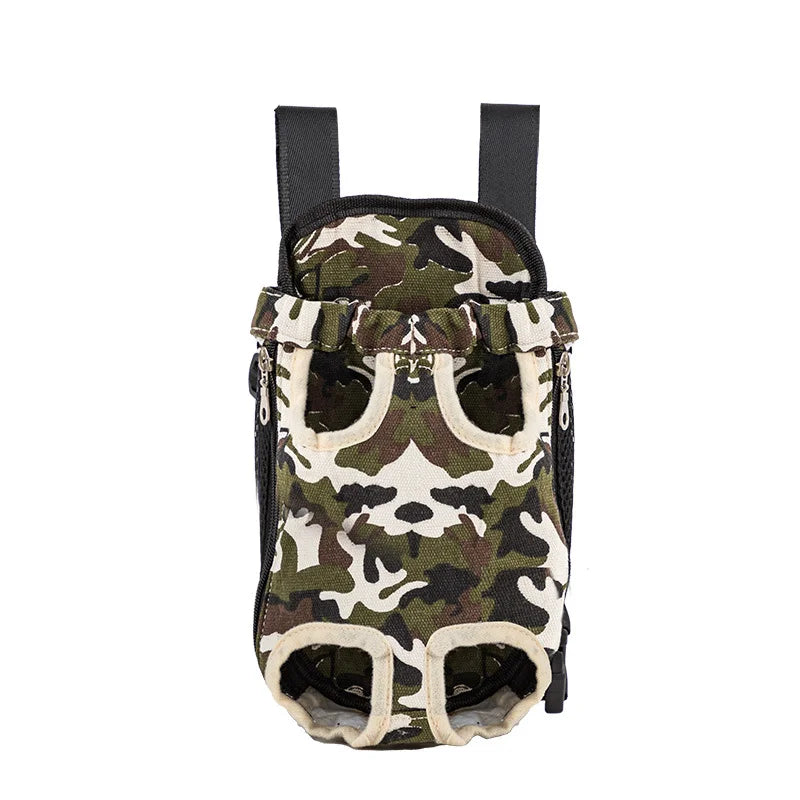 Outdoor Dog Backpack Carrier Breathable Mesh Travel Bag
