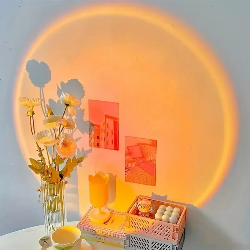 Sunset Projection Lamp USB Home Decor Mood Lamp Multi-Angle Rotatable