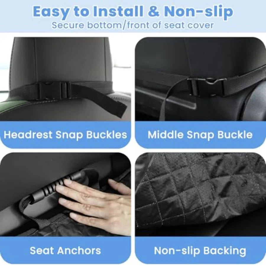 Dog Car Seat Cover Waterproof Front Seat Nonslip Protector Universal