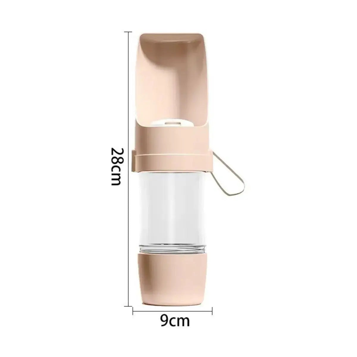 Portable Pet Water Bottle With Food Storage For Pets