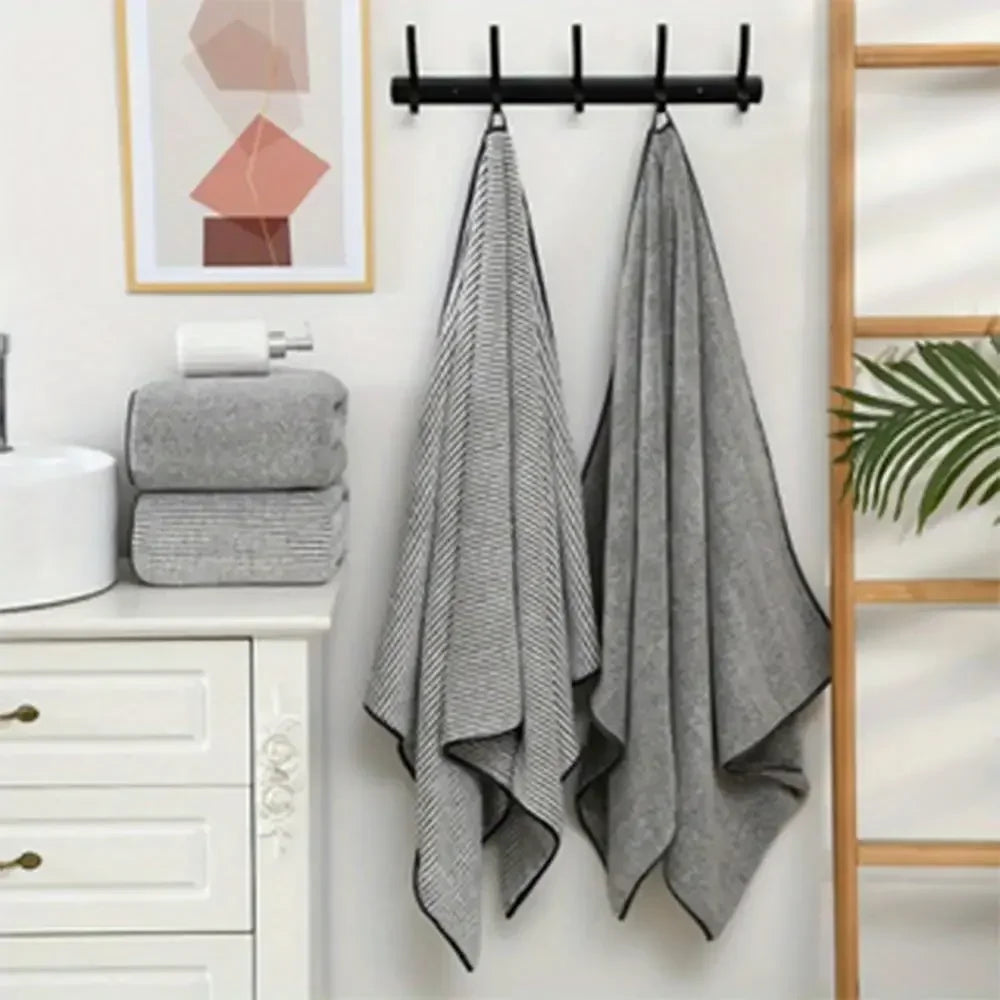 Fiber Bath Towel Quick Drying Absorbent Home Bathroom Set